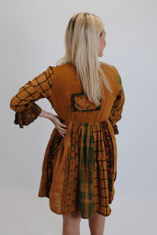 Patchwork Daydream Mini Dress