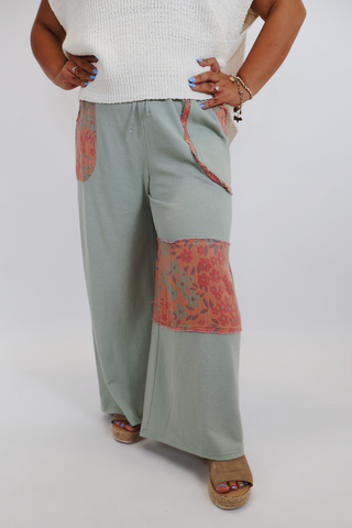 Sage Bloom Lounge Pants