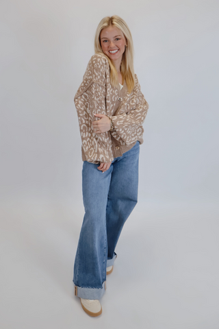 Shore-ly Leopard Cardigan