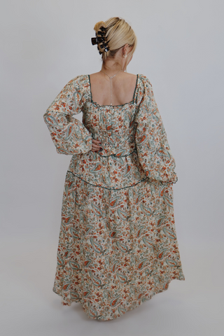 Paisley Daydream Smocked Maxi Dress