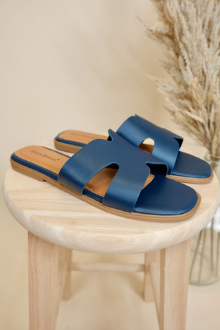 Empress Navy Sandals