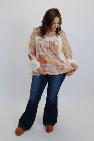 Patchwork Dreams Balloon Sleeve