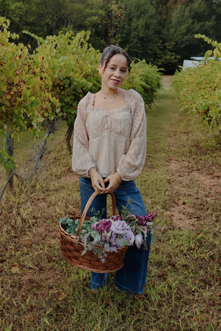 Willow Lace Peplum Blouse