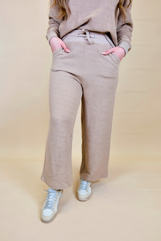 Sanibel Herringbone Wide Leg Pant