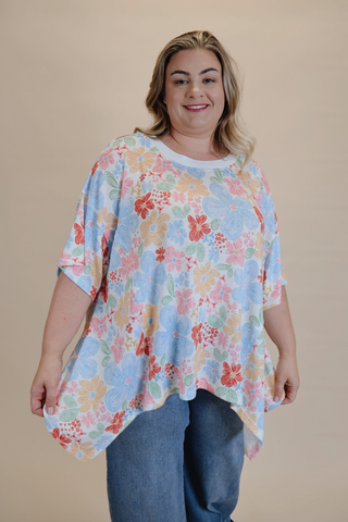 Butterfly Garden Knit Top in Plus