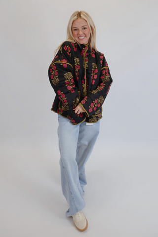 Meadow Bloom Quilted Jacket