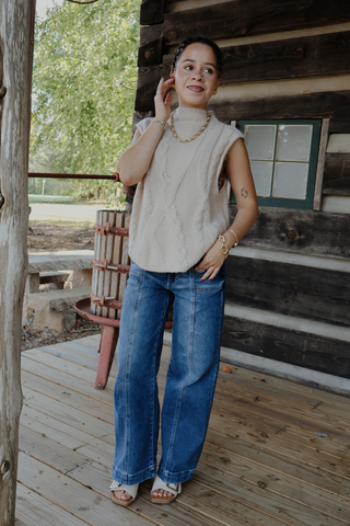 Cozy Cable Sweater Vest