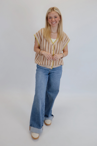 Citrus Edge Sweater Vest