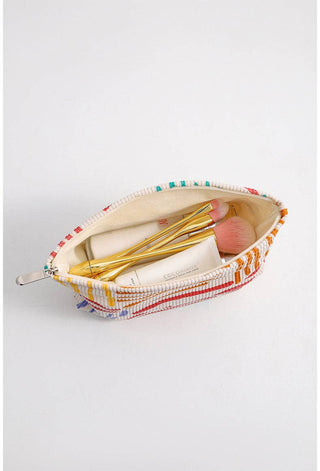 Floral Corduroy Cosmetic Bag