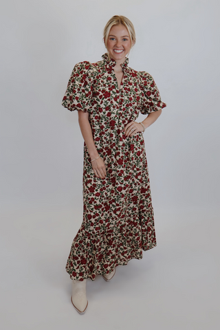 Vintage Meadow Midi Dress