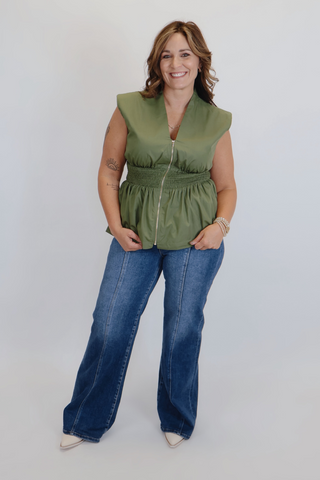 Harper Smocked Waist Top