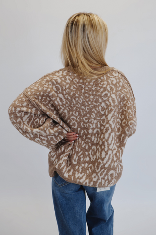 Shore-ly Leopard Cardigan