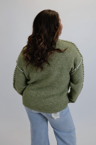 Sage Stitch Knit Sweater in Plus