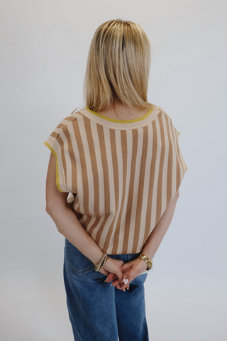 Citrus Edge Sweater Vest