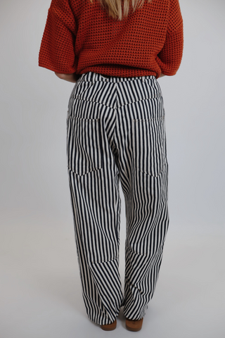 Nightfall Stripe Barrel Pants