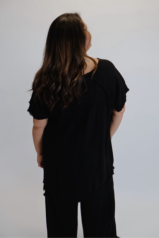Frayed Eclipse Blouse in Plus