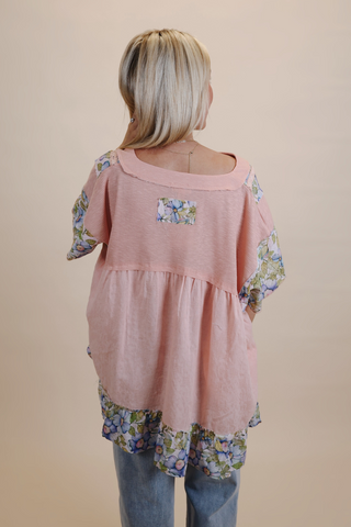 Just Peachy Floral Top