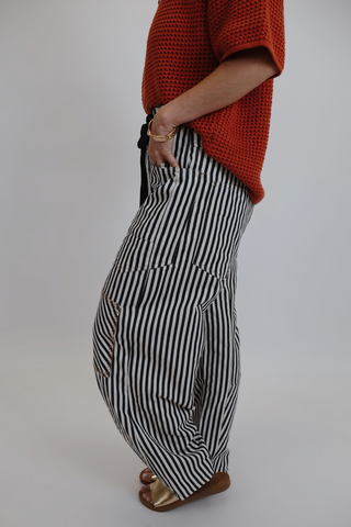 Nightfall Stripe Barrel Pants