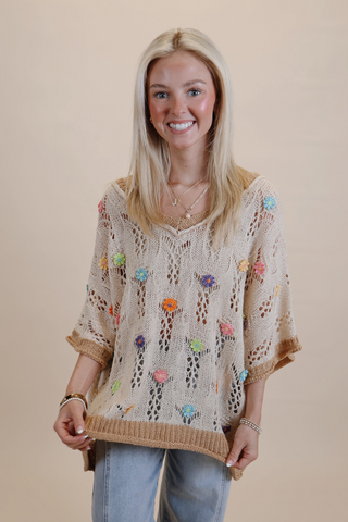 Serene Petals Crochet Top