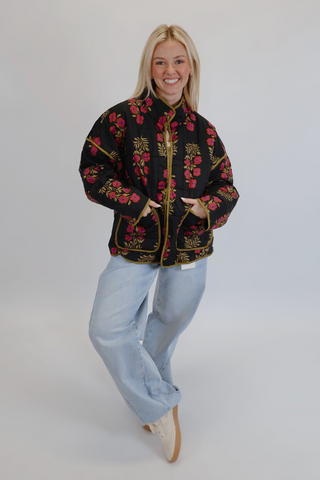 Meadow Bloom Quilted Jacket