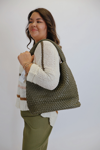 Tiara Woven Hobo Tote Bag