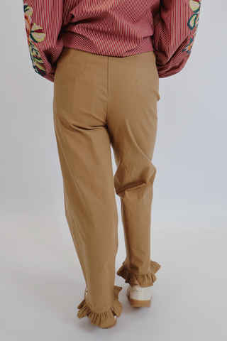 Mocha Flounce Pants