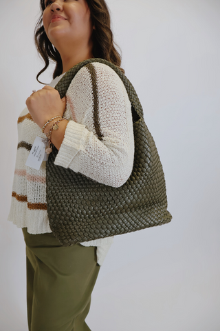 Tiara Woven Hobo Tote Bag