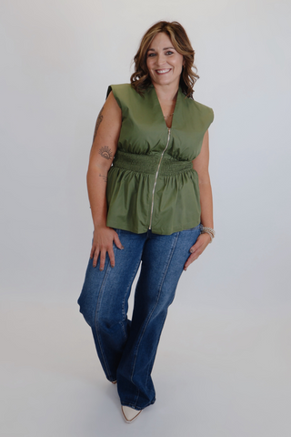 Harper Smocked Waist Top