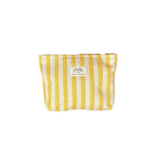Striped Color Block Make Up Bag
