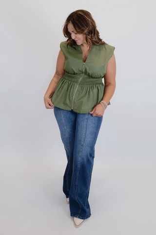 Harper Smocked Waist Top