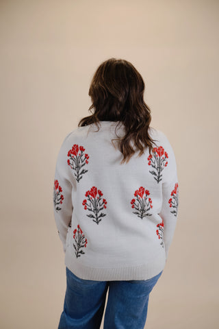 Vintage Bloom Button-Up Cardigan