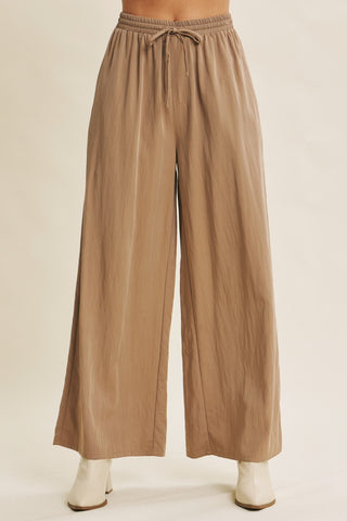 Sandstone Wide-Leg Pants