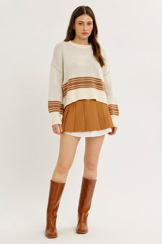 Autumn Lane Striped Sweater
