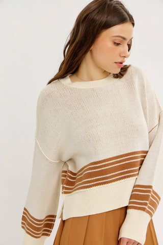 Autumn Lane Striped Sweater