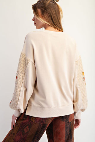 Prairie Quilted Terry Pullover