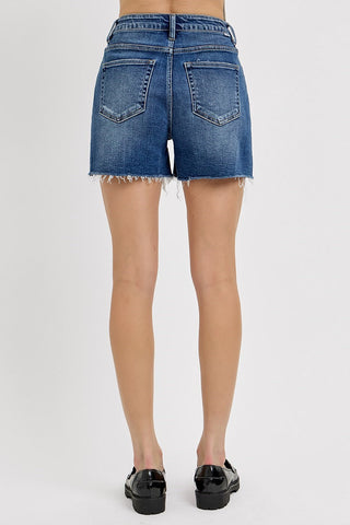 The Sasha High Rise Denim Shorts
