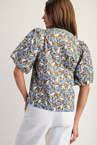 Olive Bloom Blouse