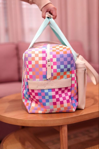 Checkered Duffle Bag