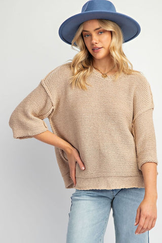Raw & Refined Knit Top in Plus