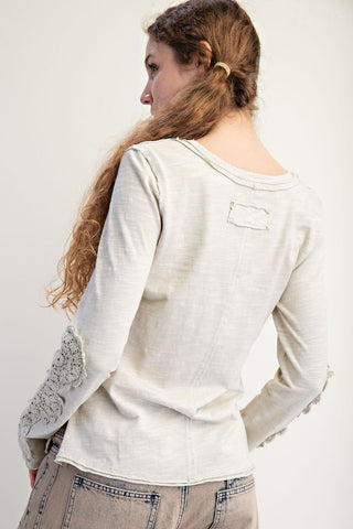 Sunwashed Lace Top