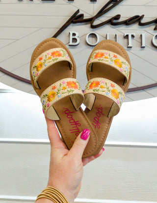 Rily Natural Raffia Sandals