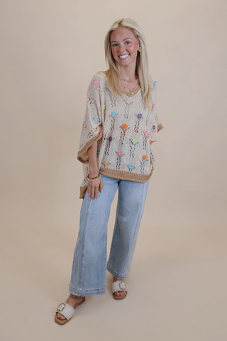 Serene Petals Crochet Top