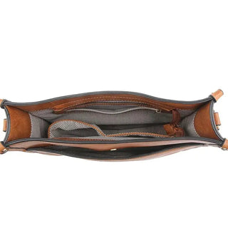 Cow Print Whipstitch Strap Crossbody