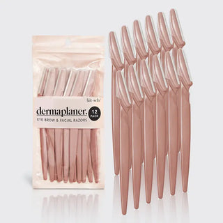 Kitsch Dermaplaner Eyebrow & Facial Razors – 12 Pack