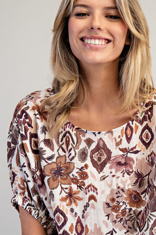 Dusty Garden Dolman Blouse