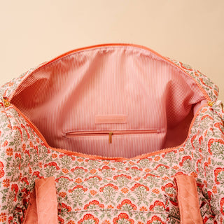 On-the-Go Quilted Weekender Bag-Everbloom Dusty Rose