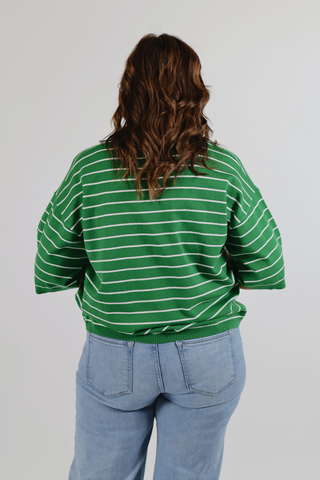 Fresh Start Striped Knit Top