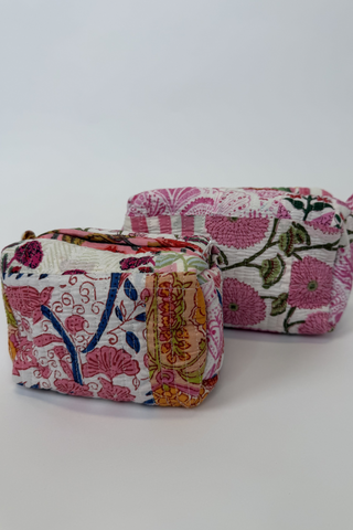 Medium Quilted Cosmetic Bag