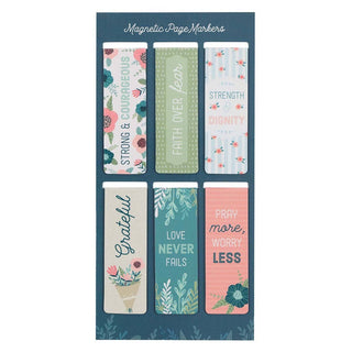Floral Garden Magnetic Bookmarks