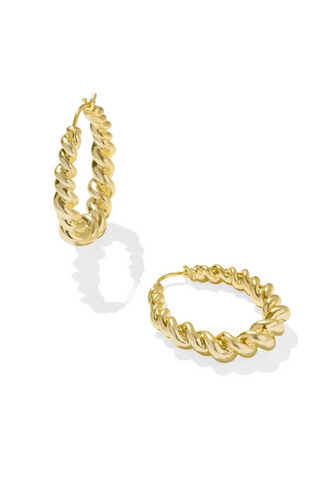 Haisley Hoop Earrings in Gold
